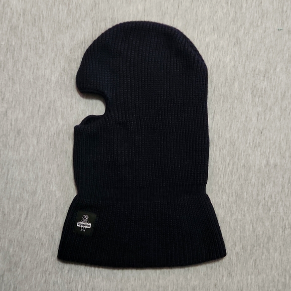 RefrigiWear Other - Navy Blue Winter Ski Mask Acrylic Knit Woven Sweater Outdoor Balaclava Hat Cap